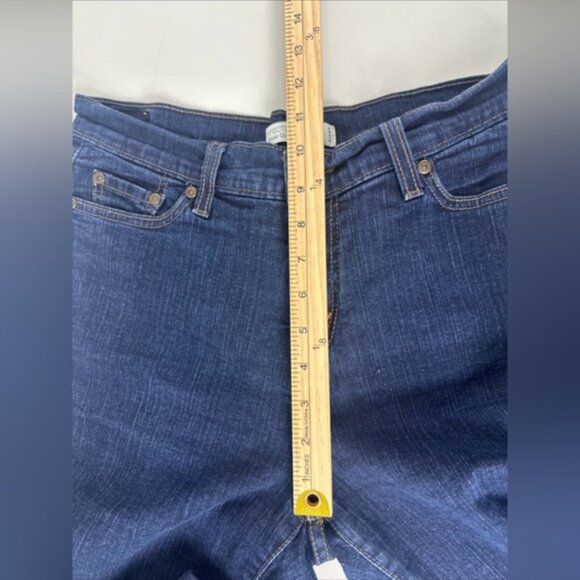 Levis Perfectly Slimming 512 Bootcut Denim Blue Jeans Stretch Sz 12 Petite Mediu - Picture 9 of 11